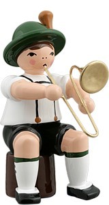 Ellmann Bayernmusikant mit Posaune