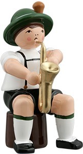 Ellmann Bayernmusikant mit Saxophon