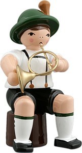 Ellmann Bayernmusikant mit Waldhorn