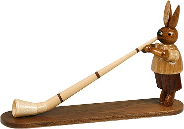 Ellmann Hase mit Alphorn / natur