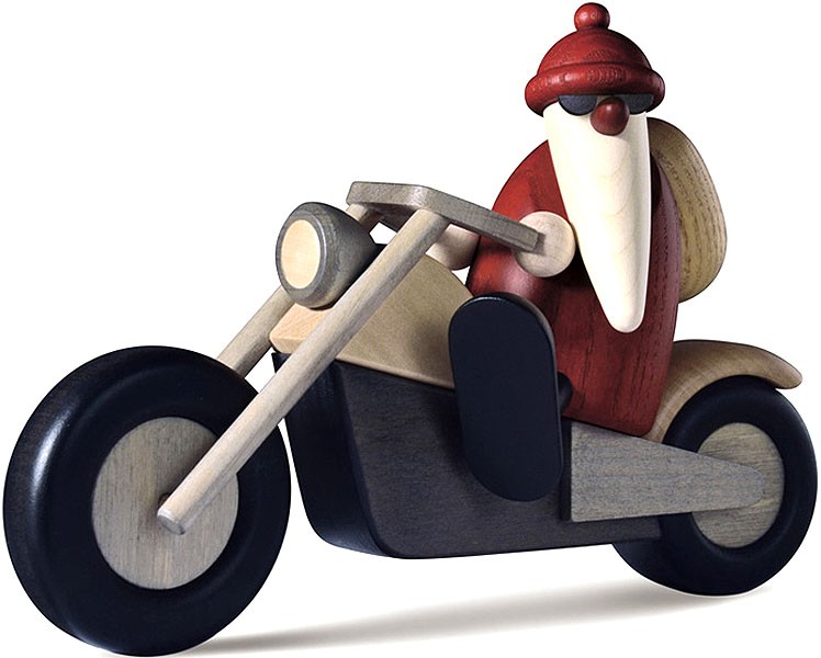 Björn Köhler Weihnachtsmann auf Motorrad