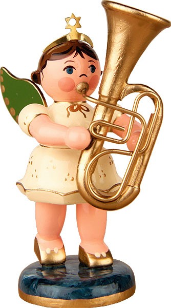 Hubrig Volkskunst Engel mit Tuba