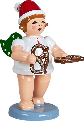 Ellmann Bäckerengel mit Brezel, mit Mütze