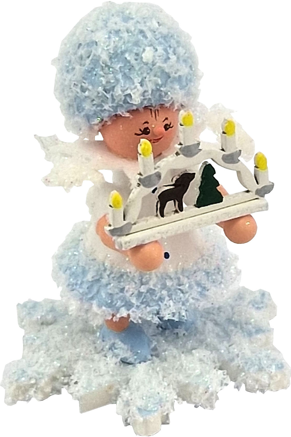 Drechslerei Kuhnert Schneeflöckchen mit Schwibbogen