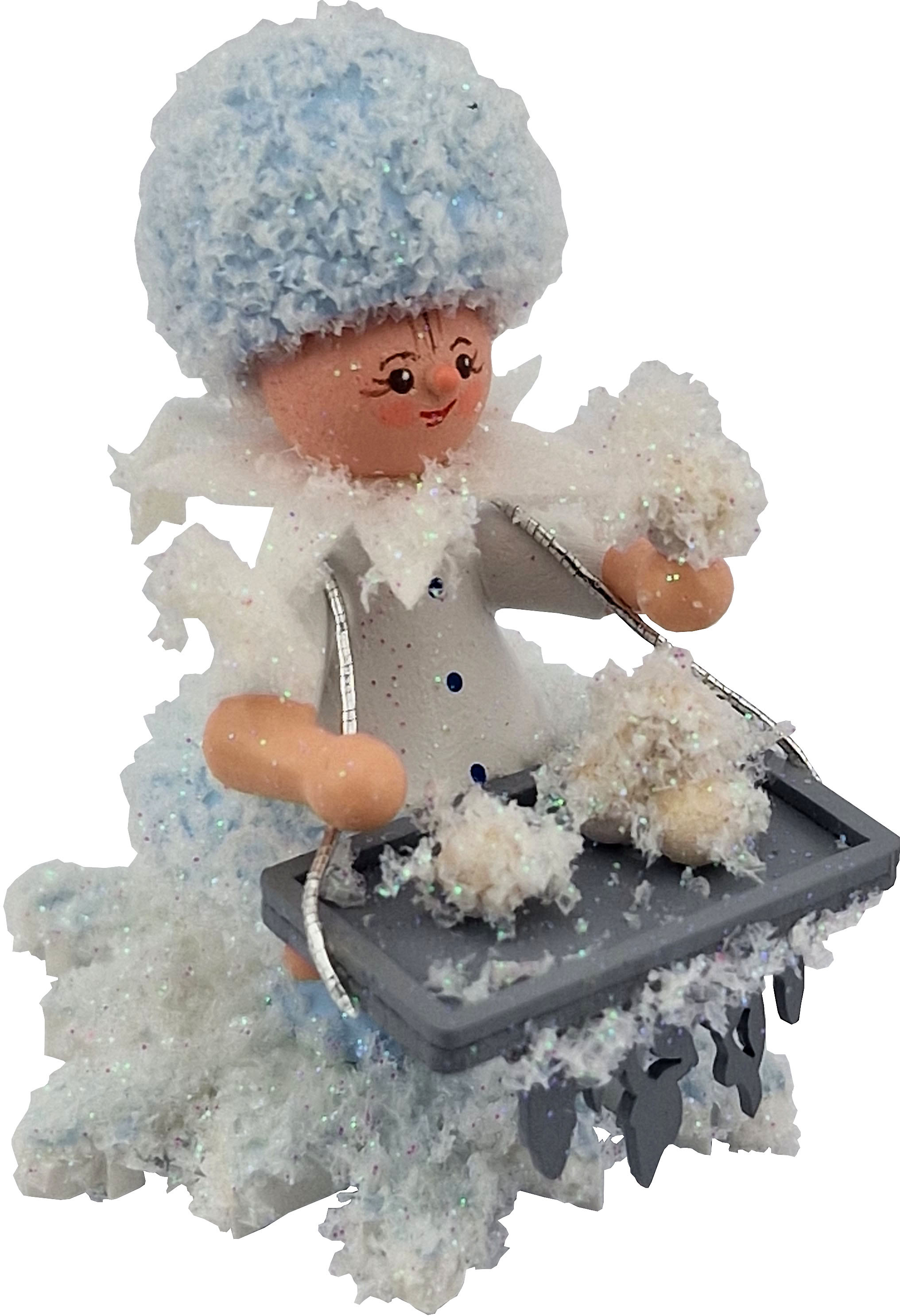 Drechslerei Kuhnert Schneeflöckchen mit Eiskugeln