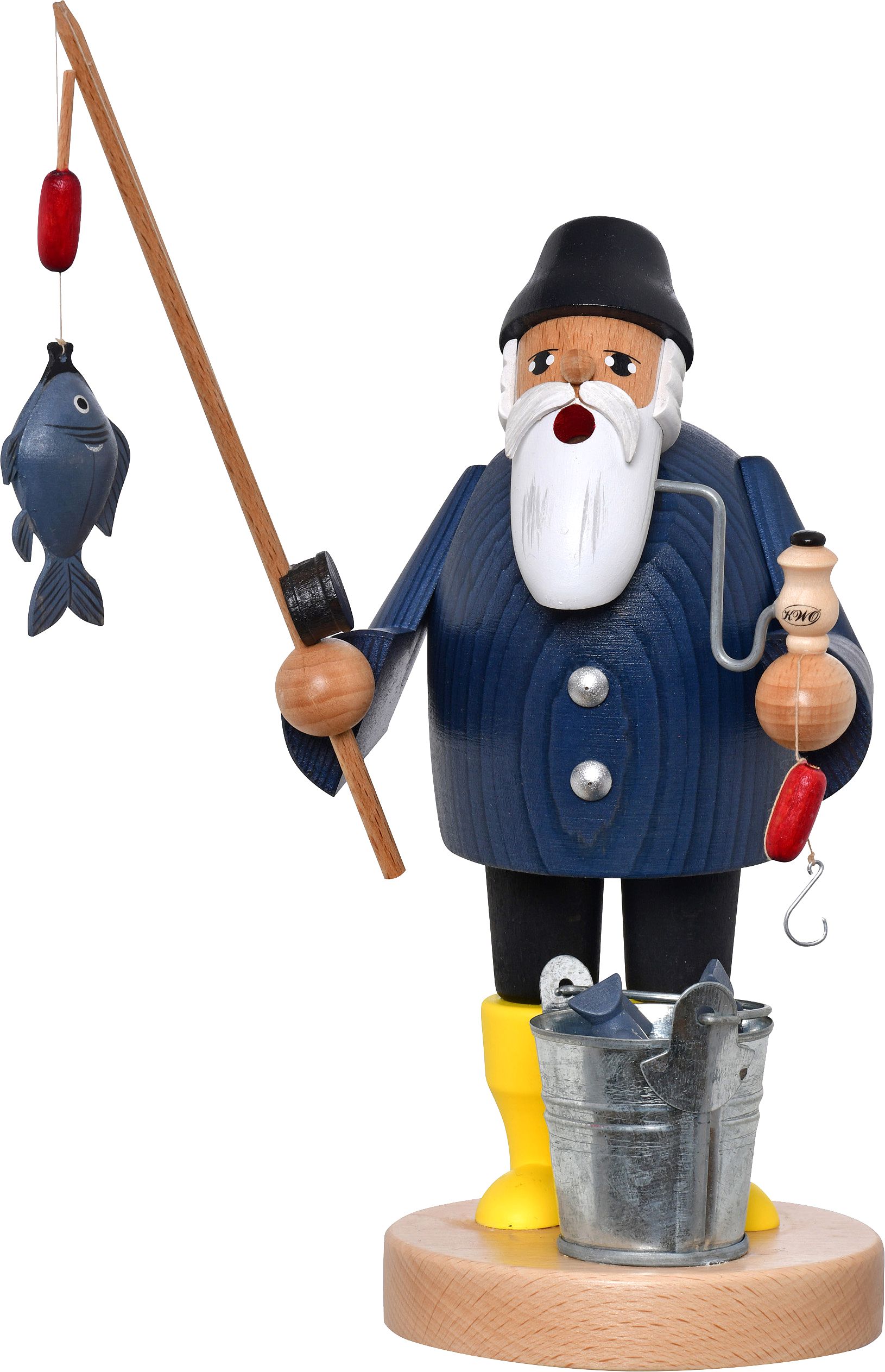 KWO Räuchermann Angler - Die Bärtigen