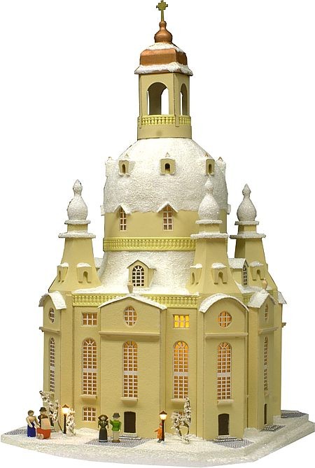 Birgit Uhlig Lichterhaus Dresdener Frauenkirche im Winter