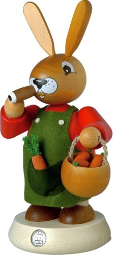Kleinkunst Müller Räucherhasenmann farbig, groß