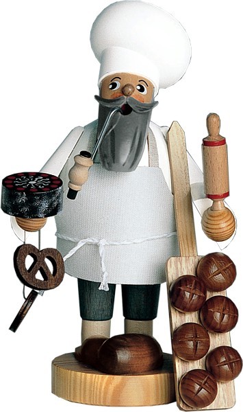 KWO Räuchermännchen Bäcker -die Bärtigen-