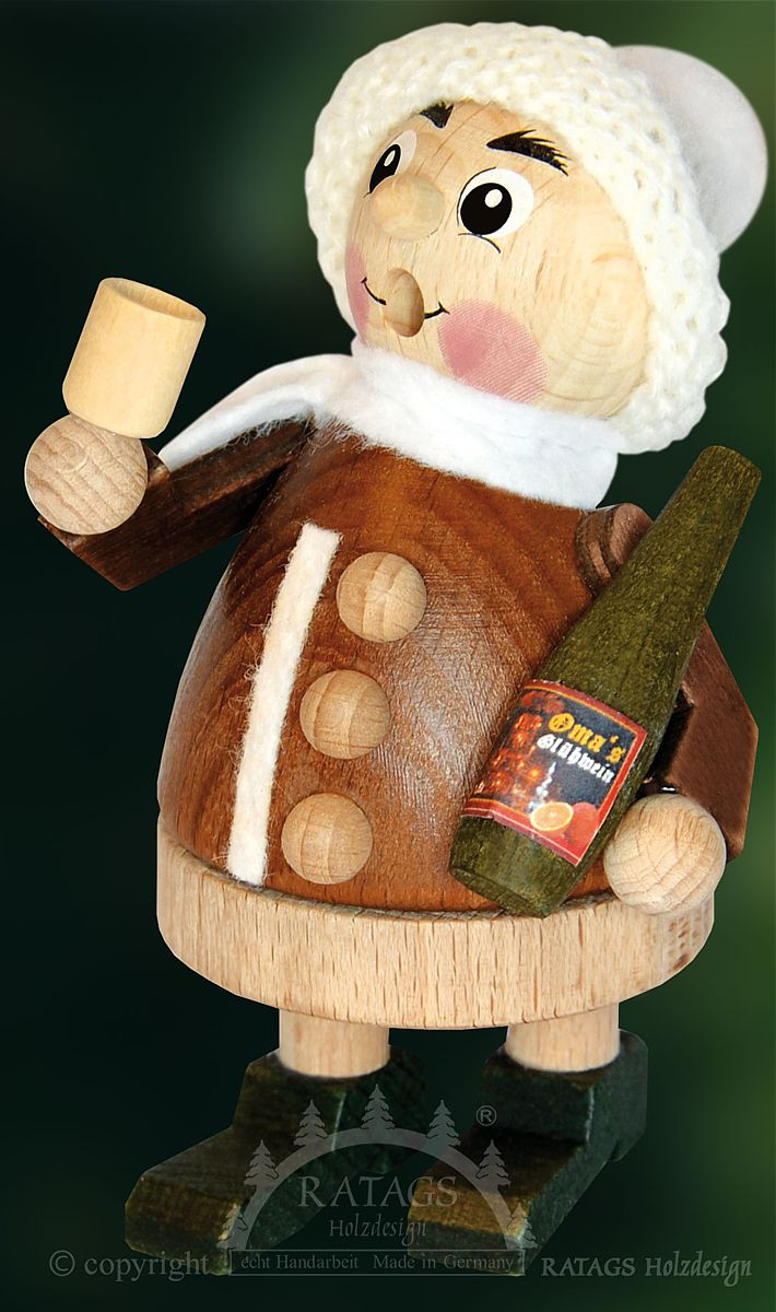 Ratags Räuchermännchen Winterkind mit Glühwein