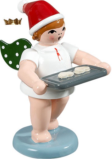 Ellmann Bäckerengel mit Backblech, mit Krone