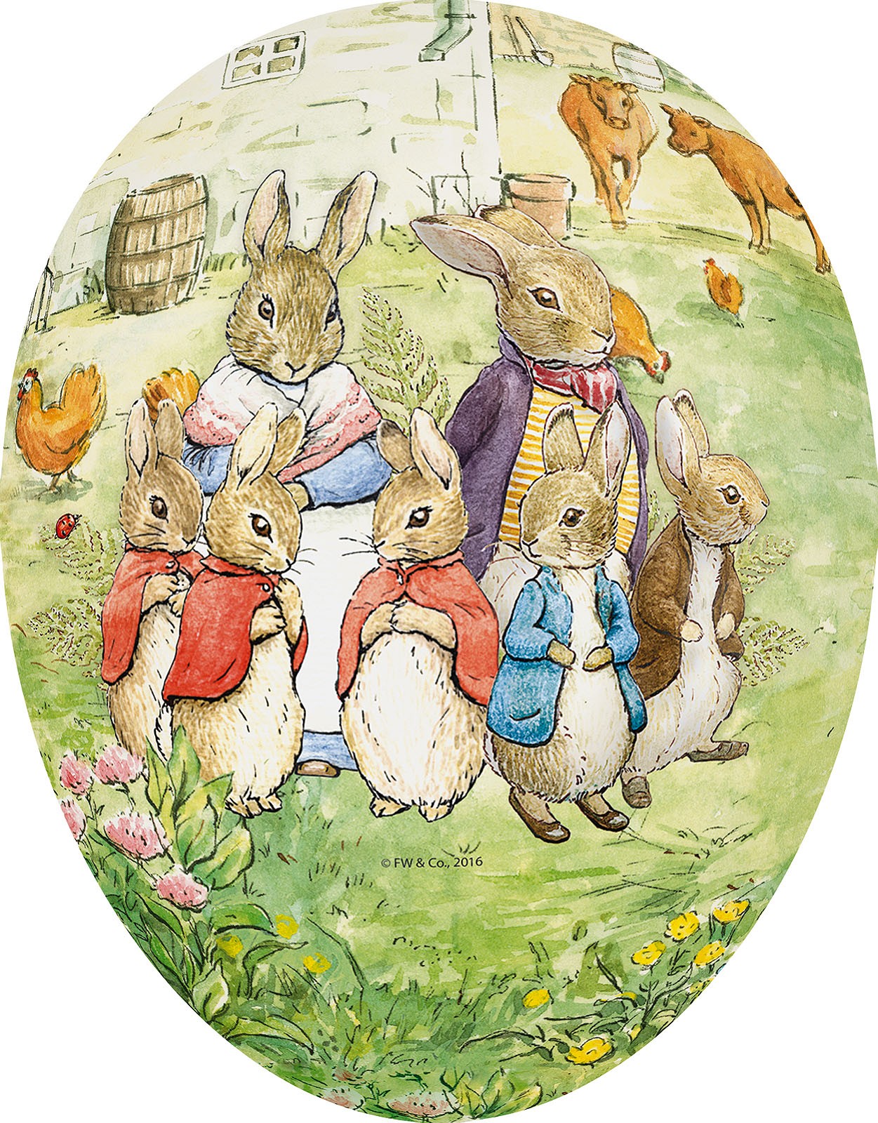 Nestler Osterei - Familienausflug, 12 cm