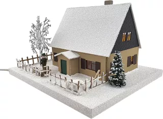 Susan Uhlig Lichterhaus Erzgebirgshaus mit Weihnachtsstube, klein
