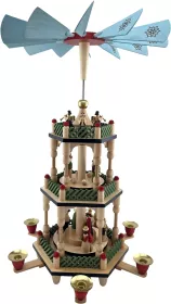 Blank Pyramide Christi Geburt, 2 Etagen, bunt