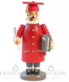 Blank Räuchermann Gelehrter, rot - 22 cm