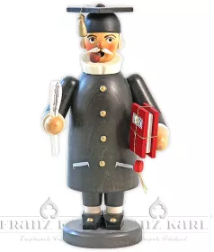 Blank Räuchermann Gelehrter, schwarz - 22 cm