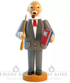 Blank Räuchermann Lehrer - 22 cm, farbig