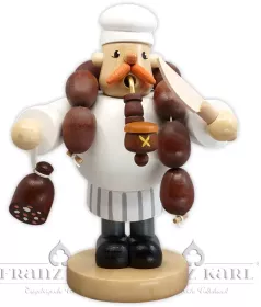 Blank Räuchermann Pfeifenraucher - Fleischer, 19 cm, farbig