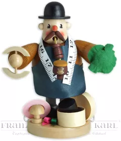 Blank Räuchermann Pfeifenraucher - Hutmacher, 19 cm