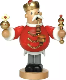 Blank Räuchermann Pfeifenraucher - König, 19 cm