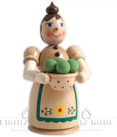 Blank Rauchfrau mit Klößen, natur - 17 cm