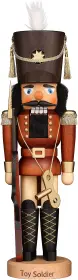 Christian Ulbricht Nussknacker Spielzeugsoldat natur - 43 cm