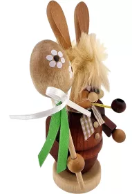Christian Ulbricht Räuchermännchen Miniwichtel Hase mit Stab