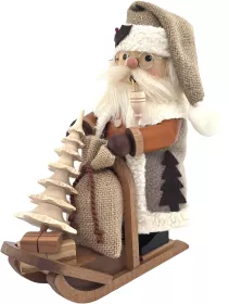 Christian Ulbricht Räuchermann Weihnachtsmann mit Schlitten