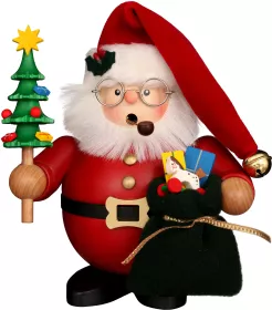Christian Ulbricht Räuchermann Weihnachtsmann, rot 16,5cm
