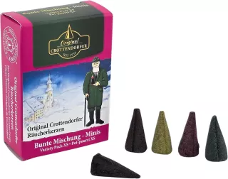 Crottendorfer Mini-Räucherkerzen Bunte Mischung