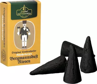 Crottendorfer Räucherkerzen Bergmannsduft Riesen, 4 Stück