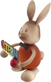 Drechslerei Kuhnert Stupsi mit Osterschrift
