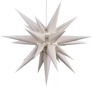 Herrnhuter Stern Edition Natur i6, Perlmutt weiß - 60 cm