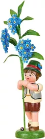 Hubrig Blumenkind - Junge mit Vergissmeinnicht, 17cm