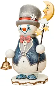 Hubrig Volkskunst Räucherwichtel Schneemann Mondwächter