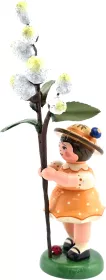 Hubrig Volkskunst Blumenkind - Mädchen mit Maikätzchen