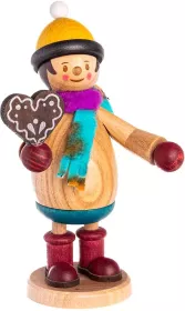 Drechslerei Kuhnert Holzfigur Mäxchen mit Lebkuchen