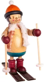Drechslerei Kuhnert Holzfigur Mäxchen Skifahrer