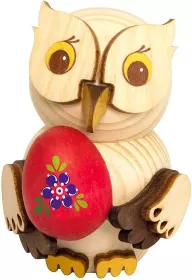 Drechslerei Kuhnert Mini-Eule mit Osterei