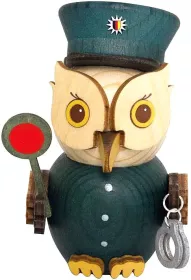 Drechslerei Kuhnert Mini-Eule Polizist