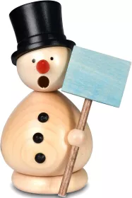 KWO Räuchermann Schneemann Günter, natur