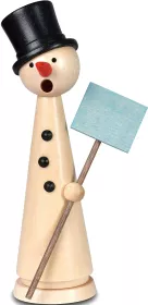 KWO Räuchermann Schneemann Herbert, natur