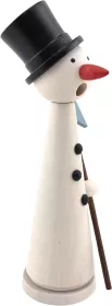 KWO Räuchermann Schneemann Herbert, weiß