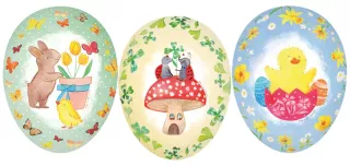 Nestler Osterei Glücksmomente 3er Set 15cm