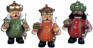 Kleinkunst Müller Räuchermänner Heilige 3 Könige, klein