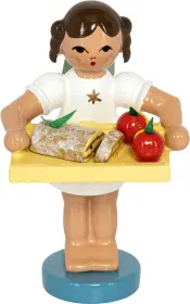 Richard Glässer Bäckerengel mit Apfelstrudel, farbig