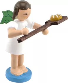 Richard Glässer Bäckerengel mit Brotschieber, farbig
