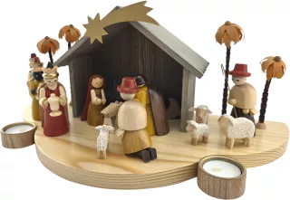 Richard Glässer Krippe Christi Geburt - Teelichthalter