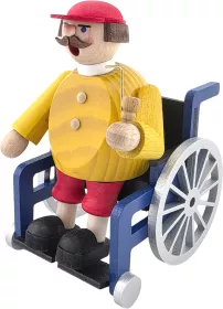 Richard Glässer Räuchermann Rollstuhlfahrer