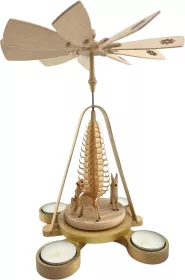 Richard Glässer Teelichtpyramide Rehe